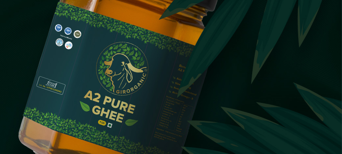 Gir Organic A2 Pure Ghee packaging